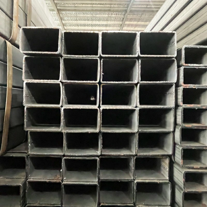 Ms ERW Hollow Section Square Rectangle Round Pipe Hollow Iron Pipe Welded Black Steel Pipe Tube