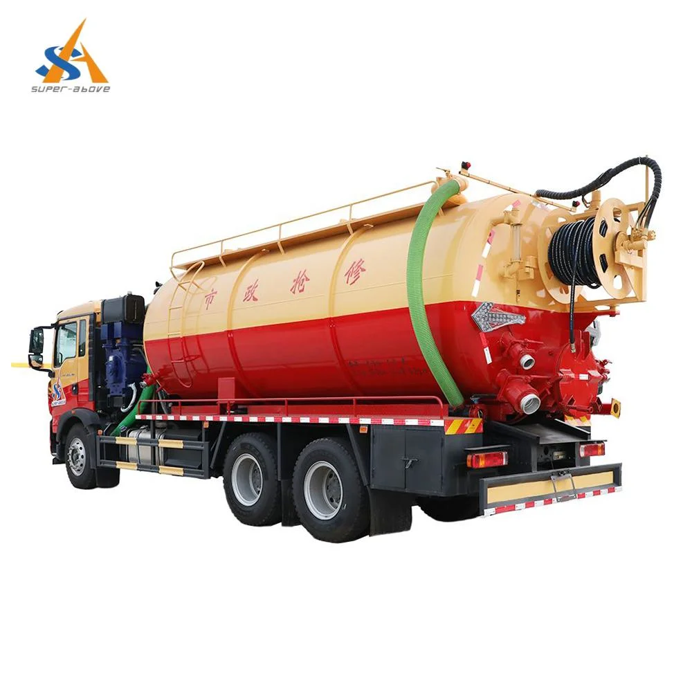 Super-Above 2023 Nuevo camión de succión de aguas residuales, Sinotruck HOWO 6*4 Dongfeng agua residual camión de succión de aguas al vacío con camión de vacío, 20000L camión de heces