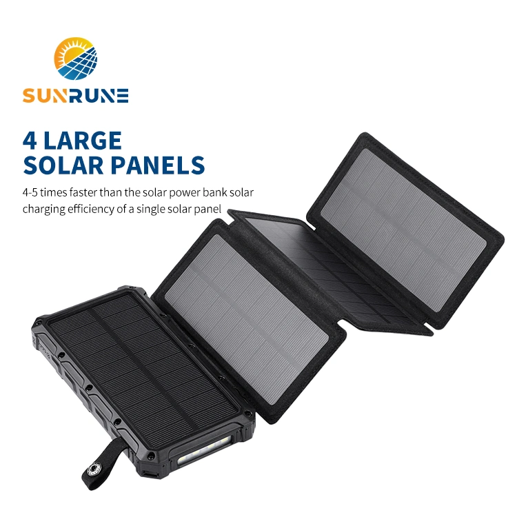 Quick Charging Sunpower Portable Foldable Folding Solar Power Panel Charger for Outdoor Camping Mobile Cell Phones