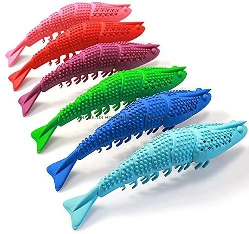 Interactive Chewing Catnip Toy Cat Toothbrush, Dental Care for Kitten Teeth Cleaning, Leaky Food Device, Lobster Shape Natural Rubber Bite Resistance Wbb12404