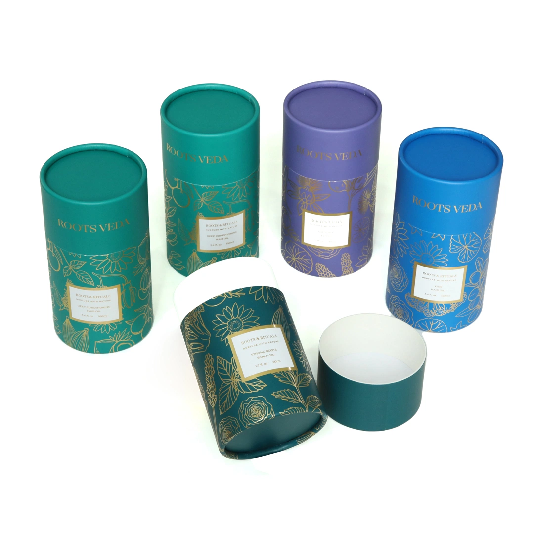 Embalaje cosmético Logo personalizado cartón impreso papel plateado impresión UV Caja de embalaje para tubo Lipsstick