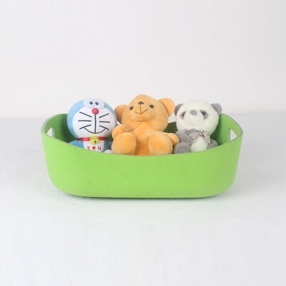 Felt Storage Baskets Soft Felt Storage Cube Bin Shelf Bins Organizer Felt Storage Box for Kids Toys