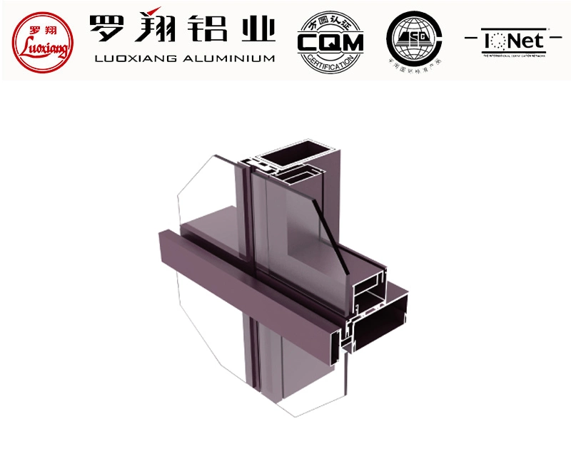 Aluminum Glass Frame Curtain Wall Exposed Hidden Framing Facade System Profiles