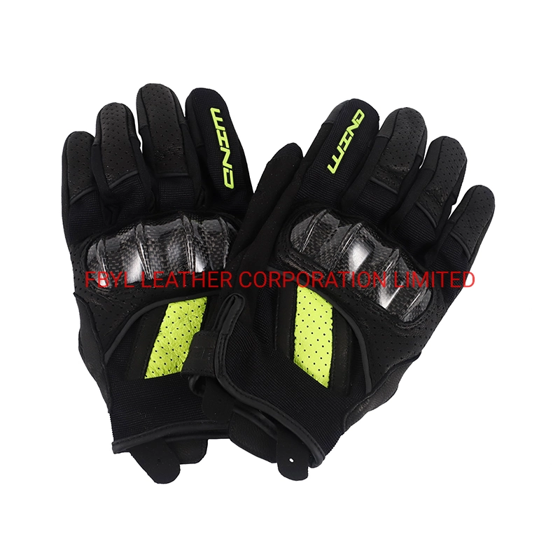 High quality/High cost performance  & Strong Goat Leather Made with motorcycle Driving Gloves for Protection (JYG-JS2233)