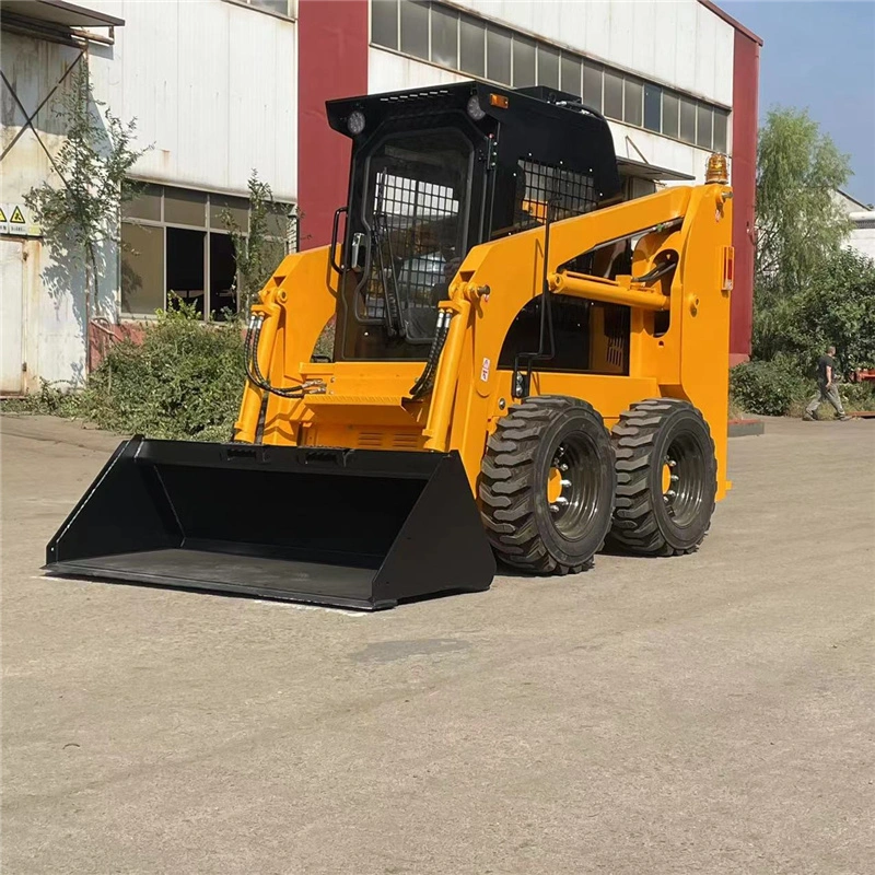 50HP 65HP 75HP 85HP 500kg-1200kg Skid Steer Loader Micro Wheel and Track Steer Skid Loader with Attachment Parts Price for Sale