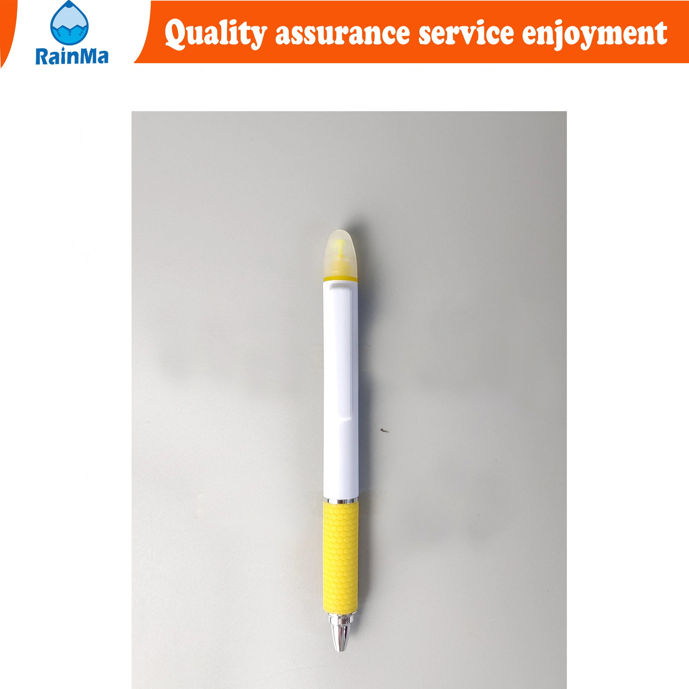 Promotion Multi-Function Plastic Ball Point Pen with Highlighter and Logo Custom