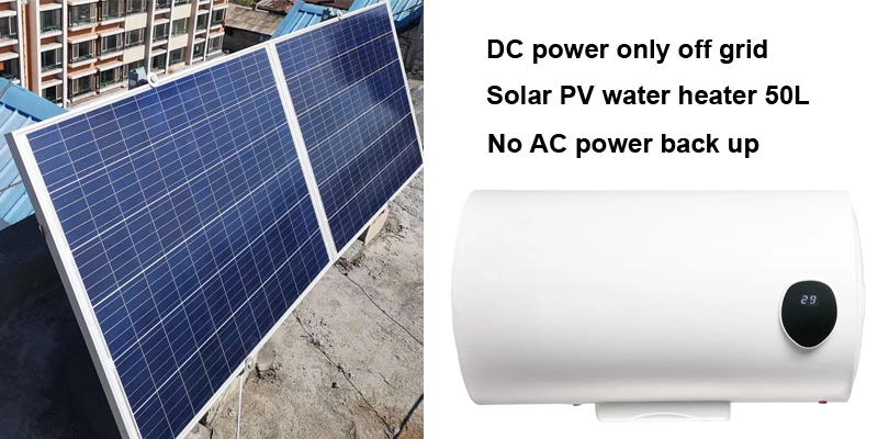 Solar Panel Photovoltaic Power System Space Heating DC Solar Water Heater 50-300L