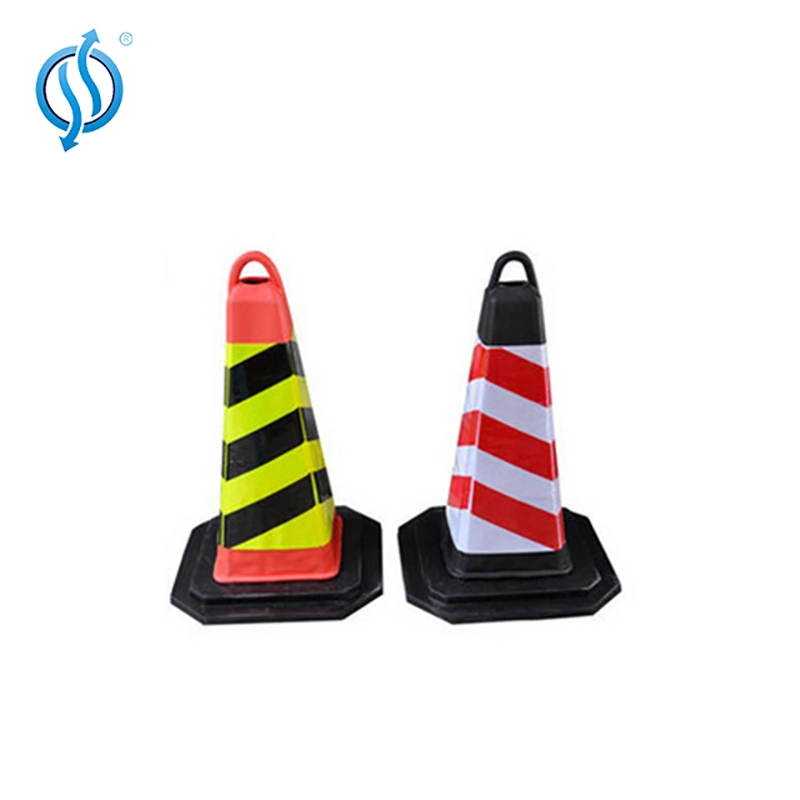 75cm PE Traffic Cones with Rubber Base