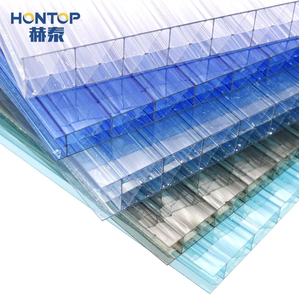 Fassade Policarbonato bunt transparent UV-Schutz PC Sunshine Roofing Polycarbonat Hohlblech-Platte Aus Kunststoff