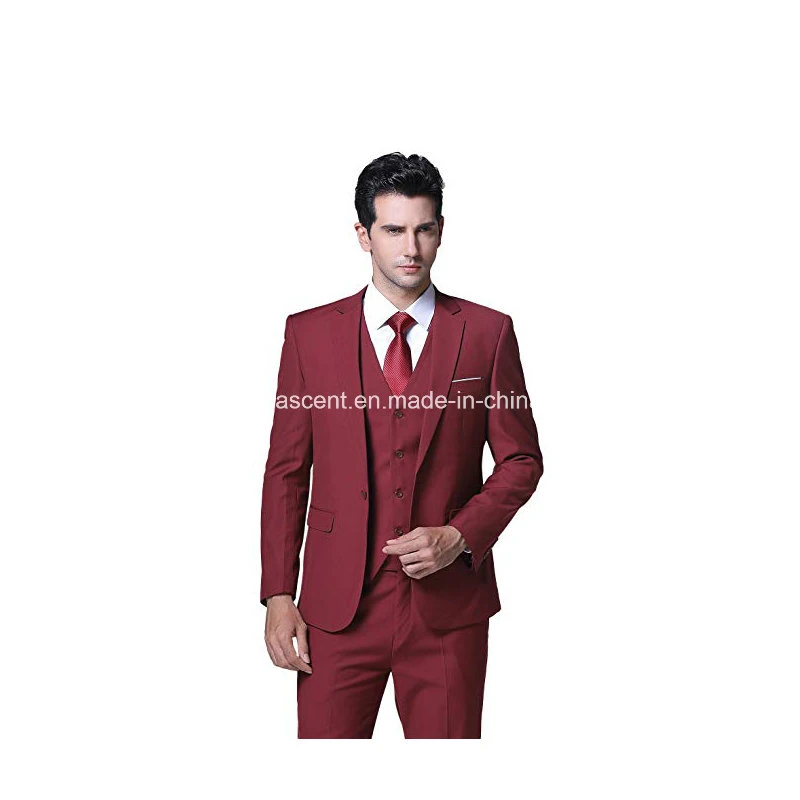 Slim Fit Man Suit 3 Piece Suit Single Breasted Tuxedo