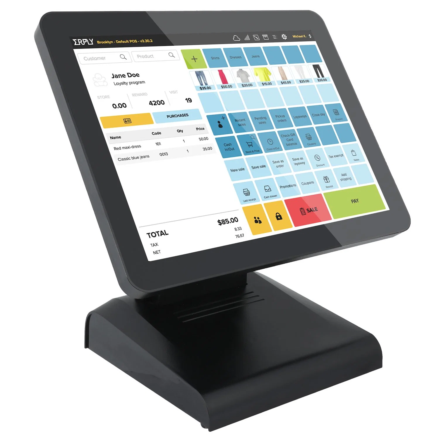 Best Sell of 15-Inch Capacitive 1024*768 Touch Screen POS Machine