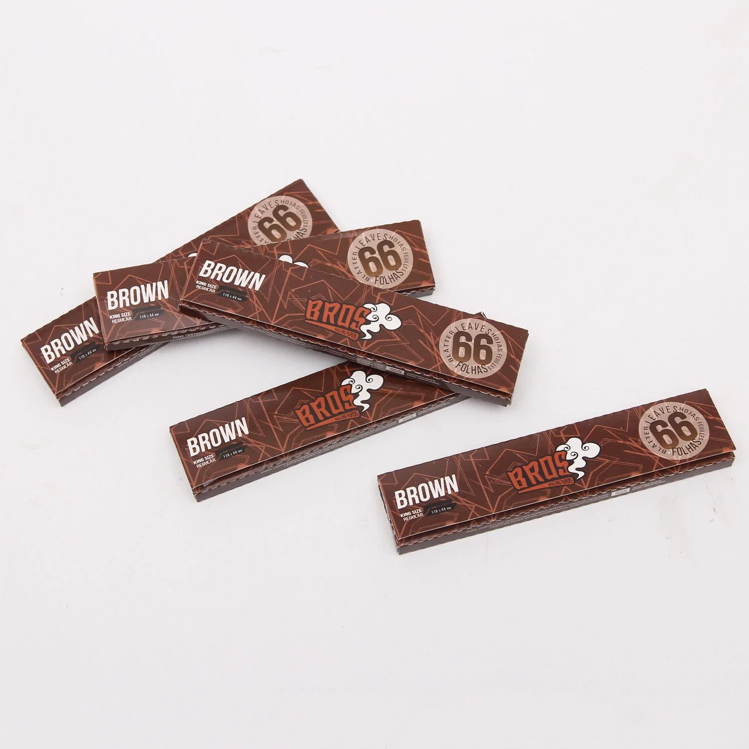 Bros Brown with 66L Slow Burning Smoking Natural Material Smoking Paper