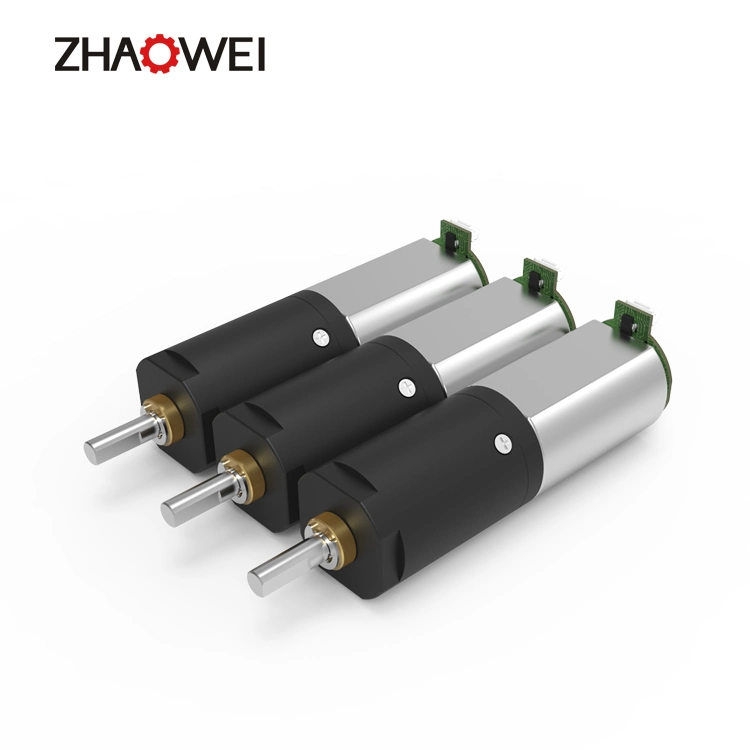 Pd010010-3 Zhaowei 10mm 6V 12V DC Motor del engranaje planetario con codificador de taladro dental