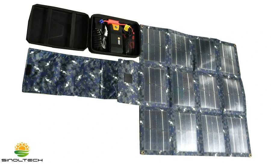 Military Standard 30W Folding Flexible CIGS Solar Charger Kit (SP-030K)