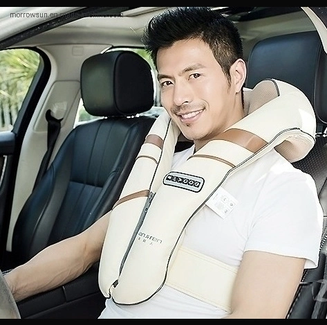 New Design Electric Shiatsu Kneading Neck Shoulder Back Wrap Wearable Body Massager with Waist Belt