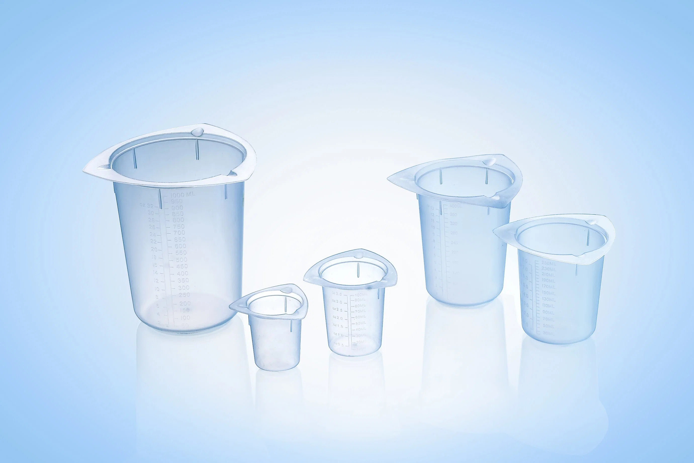 Lab Cheap Price Different Capacity 6.5oz Laboratory Graduation Plastic Beaker