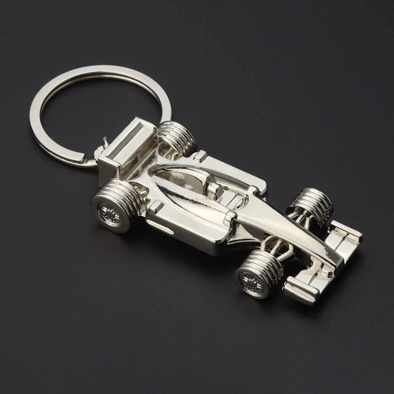 Großhandel/Lieferant F1 Spielzeug Edelstahl 3D Custom Car Key Chain Metall Handwerk Hot Verkauf Souvenir Geschenk Schlüsselanhänger