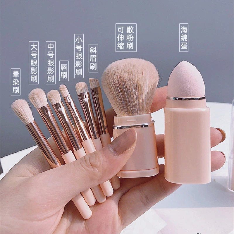 Individuelle einziehbare Gesicht Puder Pinsel Wange Make-up-Pinsel 8 Zoll 1