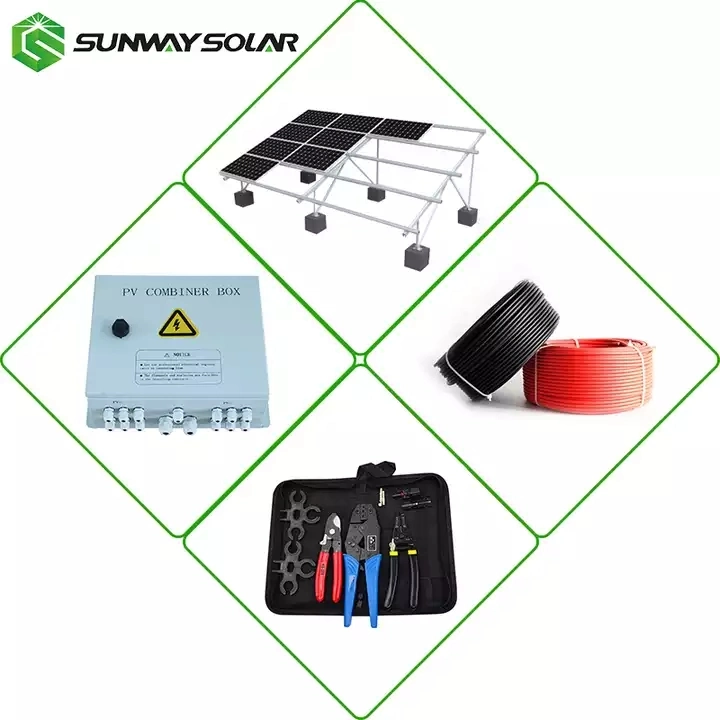 Hot Selling 25years Warranty Sunway China Power Solar on Grid System for Home