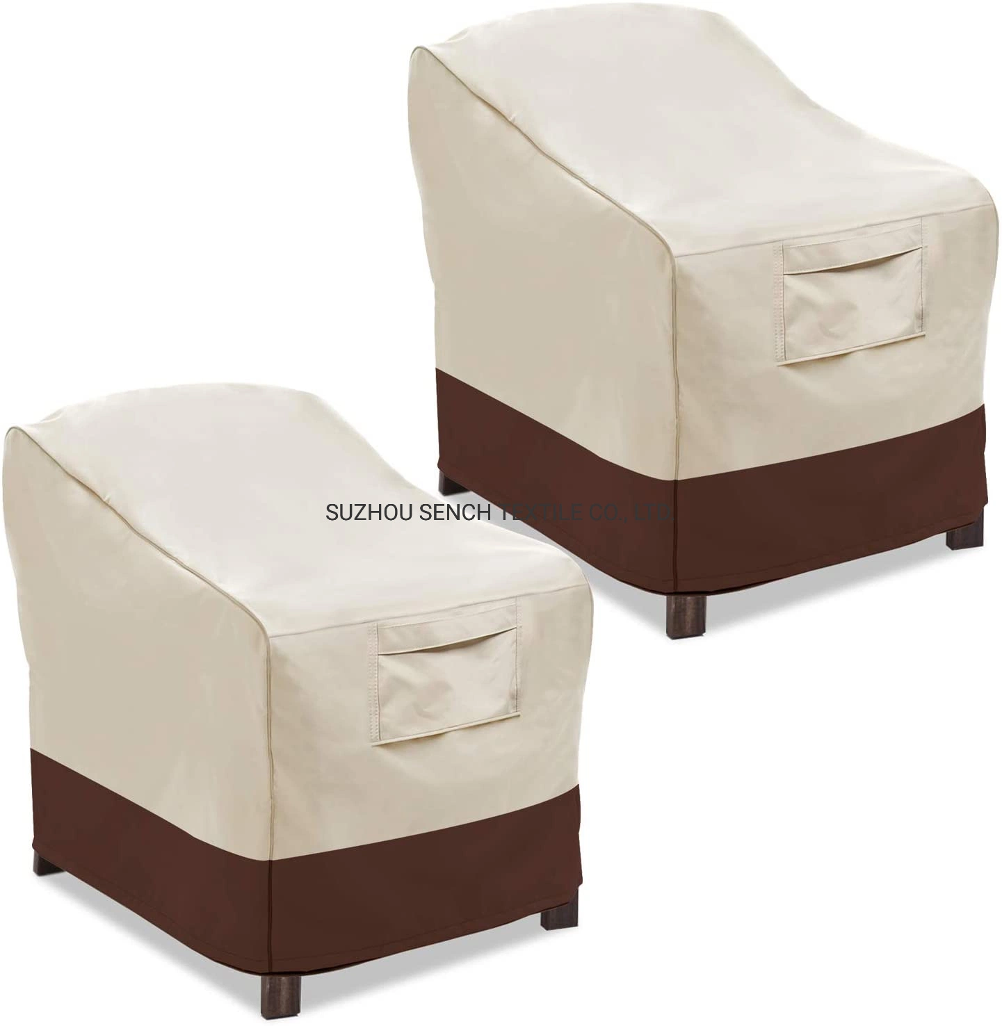 Couvre-chaises de patio, couvre-sièges profonds de salon, couvre-meubles de patio pour pelouse extérieure résistant et imperméable