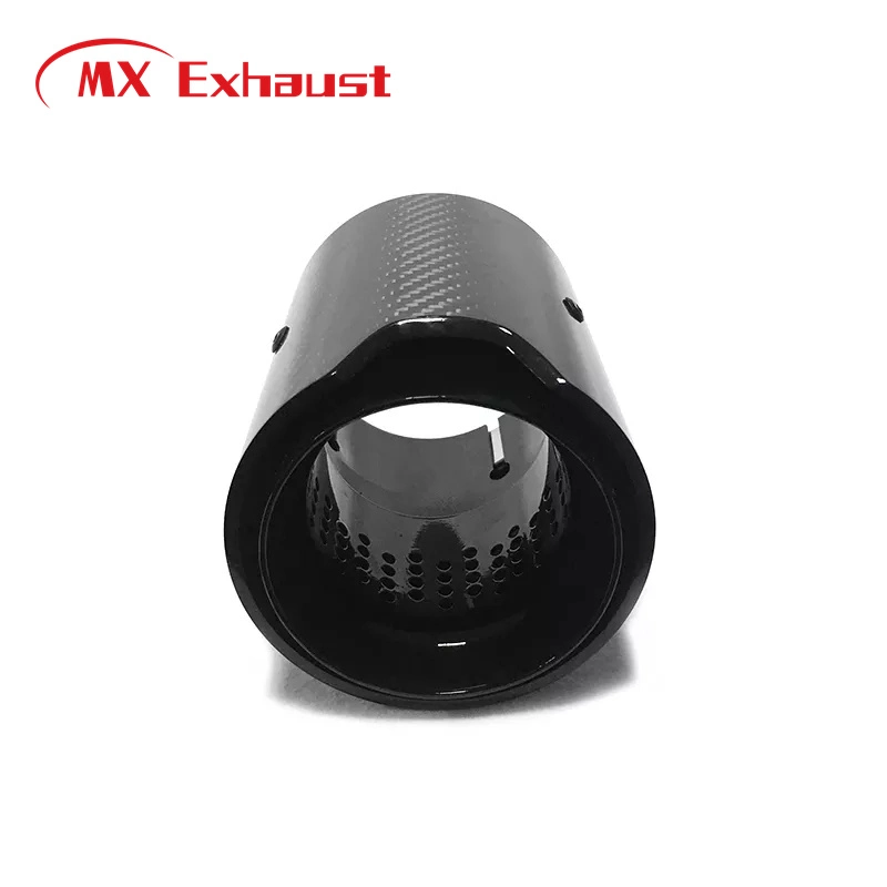 Popular Single Outlet Stainless Steel Carbon Fiber Exhaust Muffler Tail Pipe for Car Exhaust System