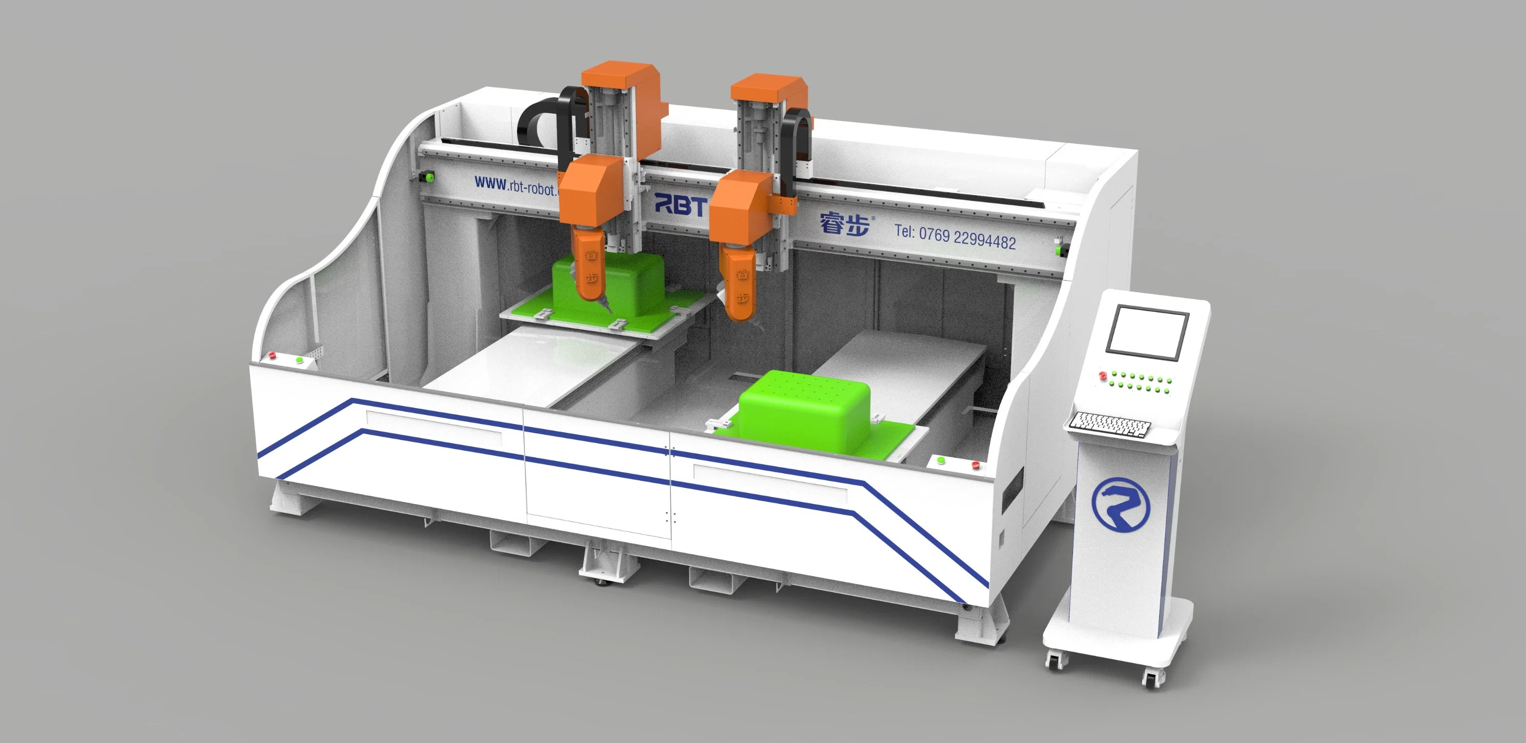 Rbt 10 Aixs CNC Cutting Machine for Luggage Punching and Trimming