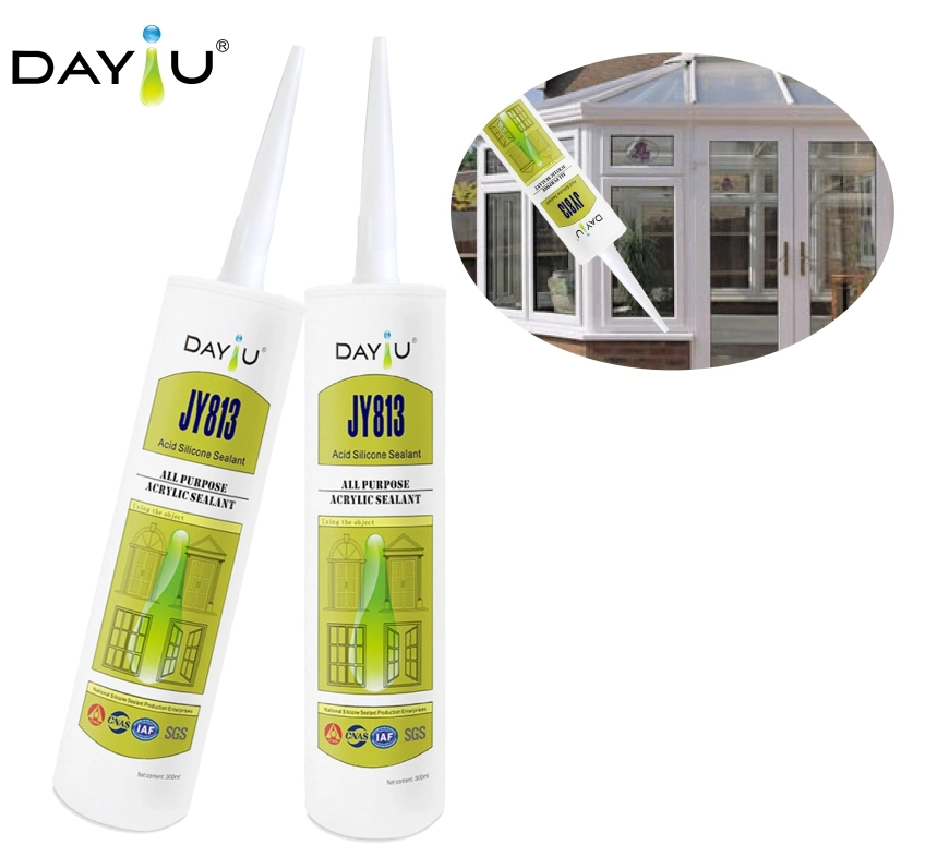 100% Acetic Silicone Sealant RTV Waterproof Adhesive for Windows