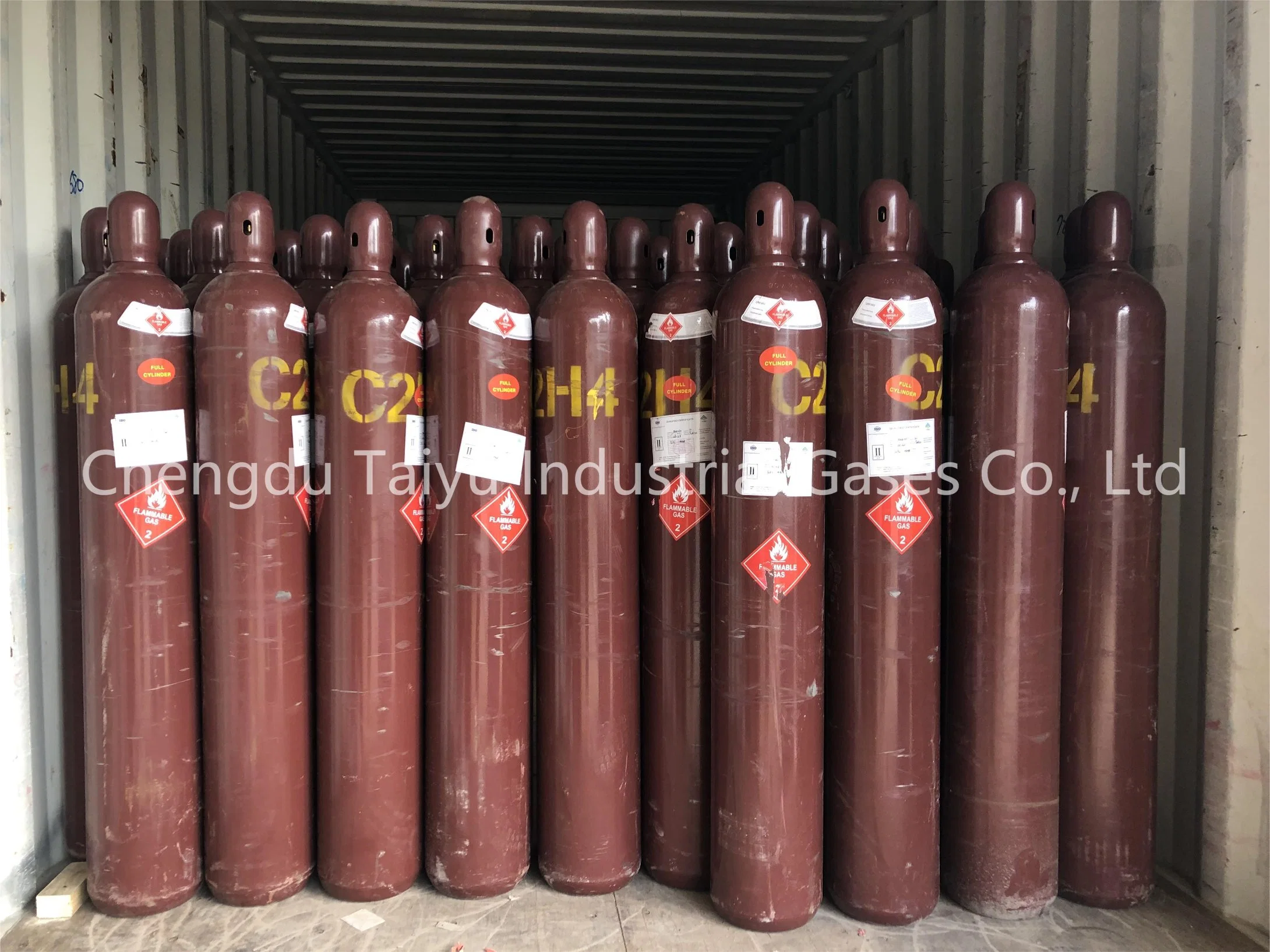 High Purity Industrial Gas 99.95% Purity Ripening Ethylene Gas C2h4 for Sale