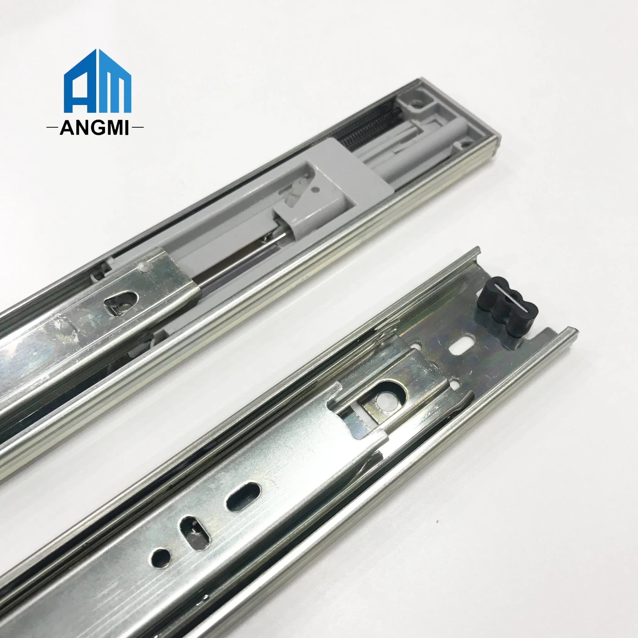 Full Extension Slide Telescopic Channel Drawer Slide Iron Material Telescopic Steel Slider Wholesale Price Metal Furniture Parts