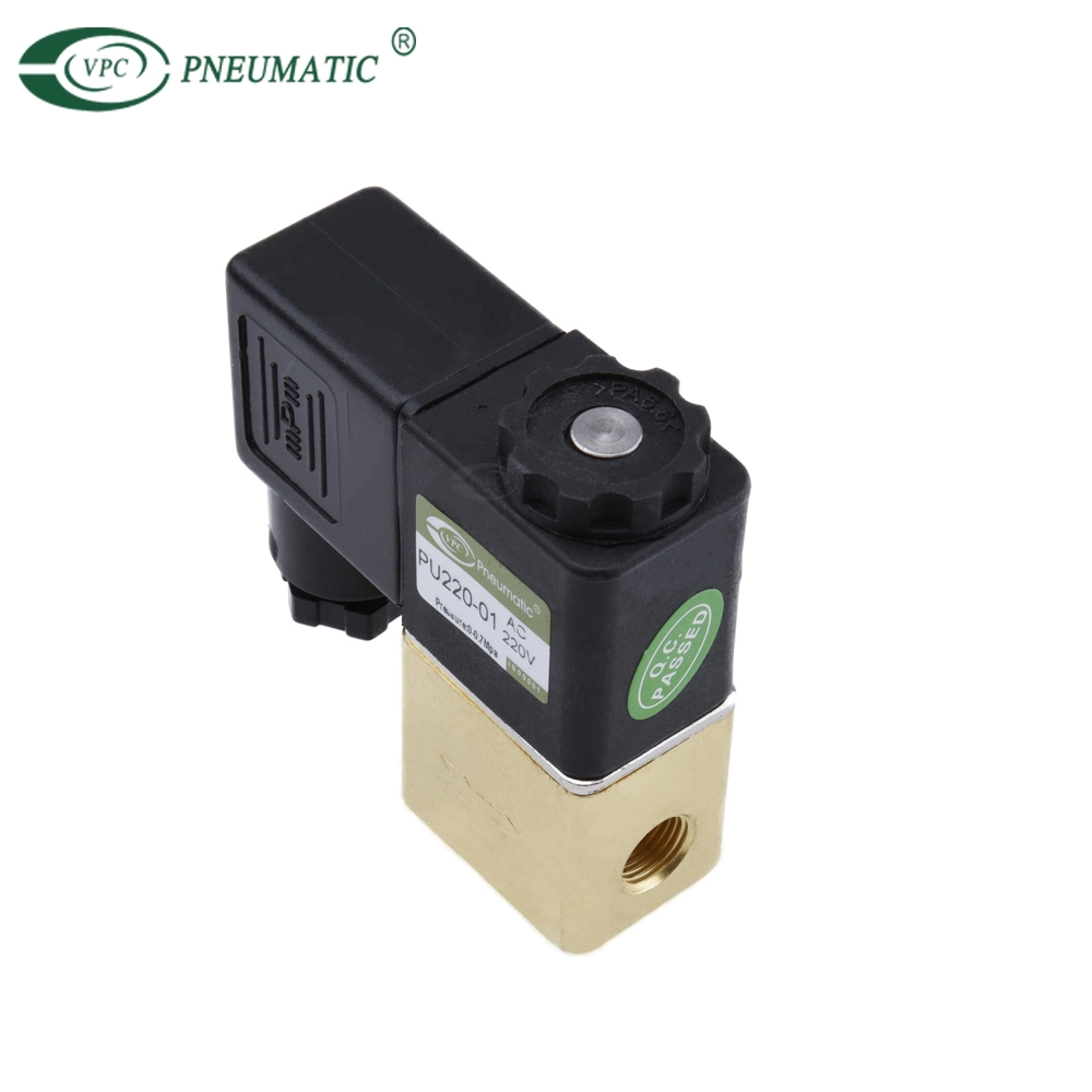 PU220-01 1/8PT 2/2 Way Direct Acting Brass Solenoid Valve