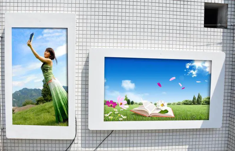 65 Inch Outdoor Touch Screen Wall Mount Advertising LCD Display Player