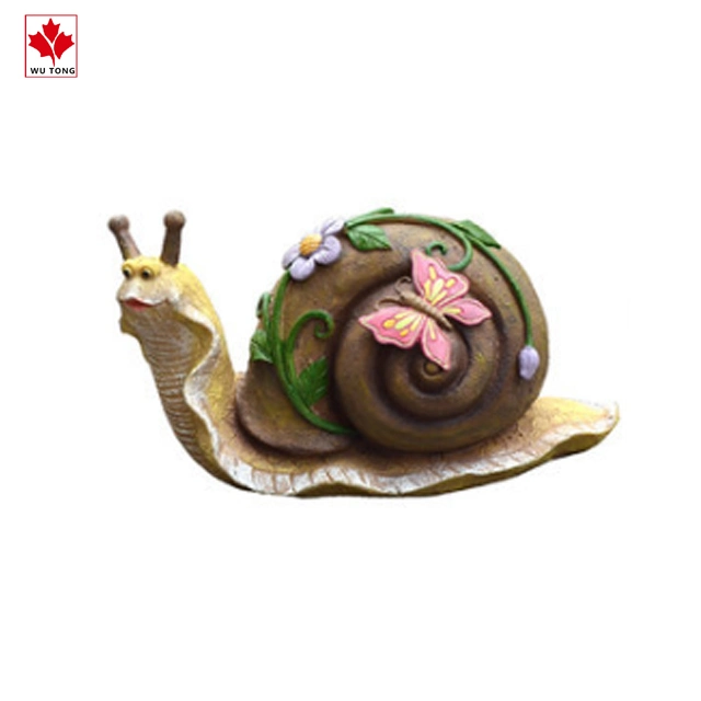 Artisanat fait à la main bon marché en résine escargot Figurine jardin décor