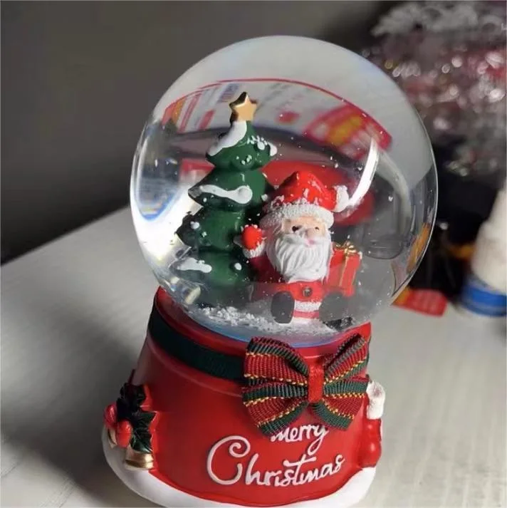 OEM Factory Customized Water Globe Santa Claus Products Christmas Resin Craft Wholesale/Supplier Custom Snow Globe Polyresin Water Ball Gifts Manufacturer in China