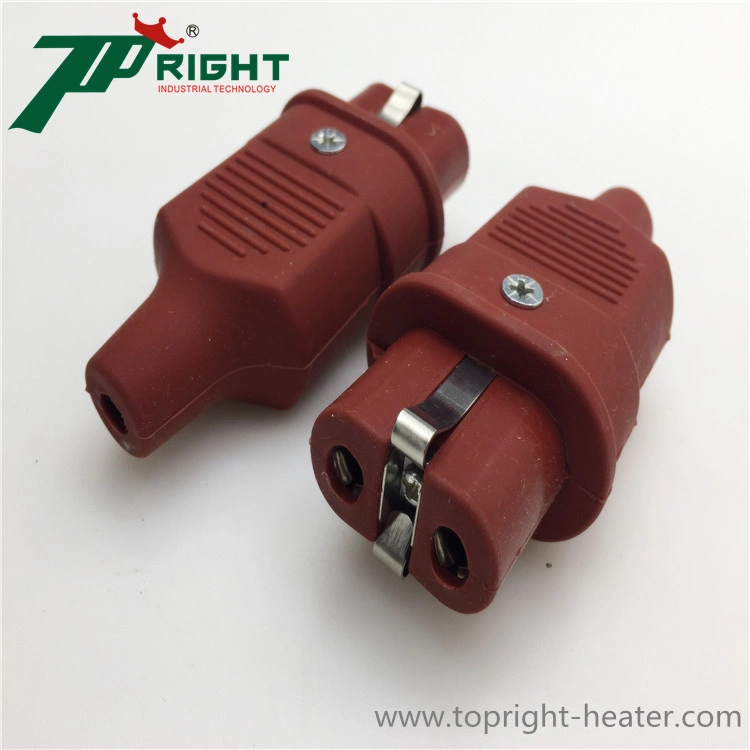 Flat Angle 2 Pins Plug Connector