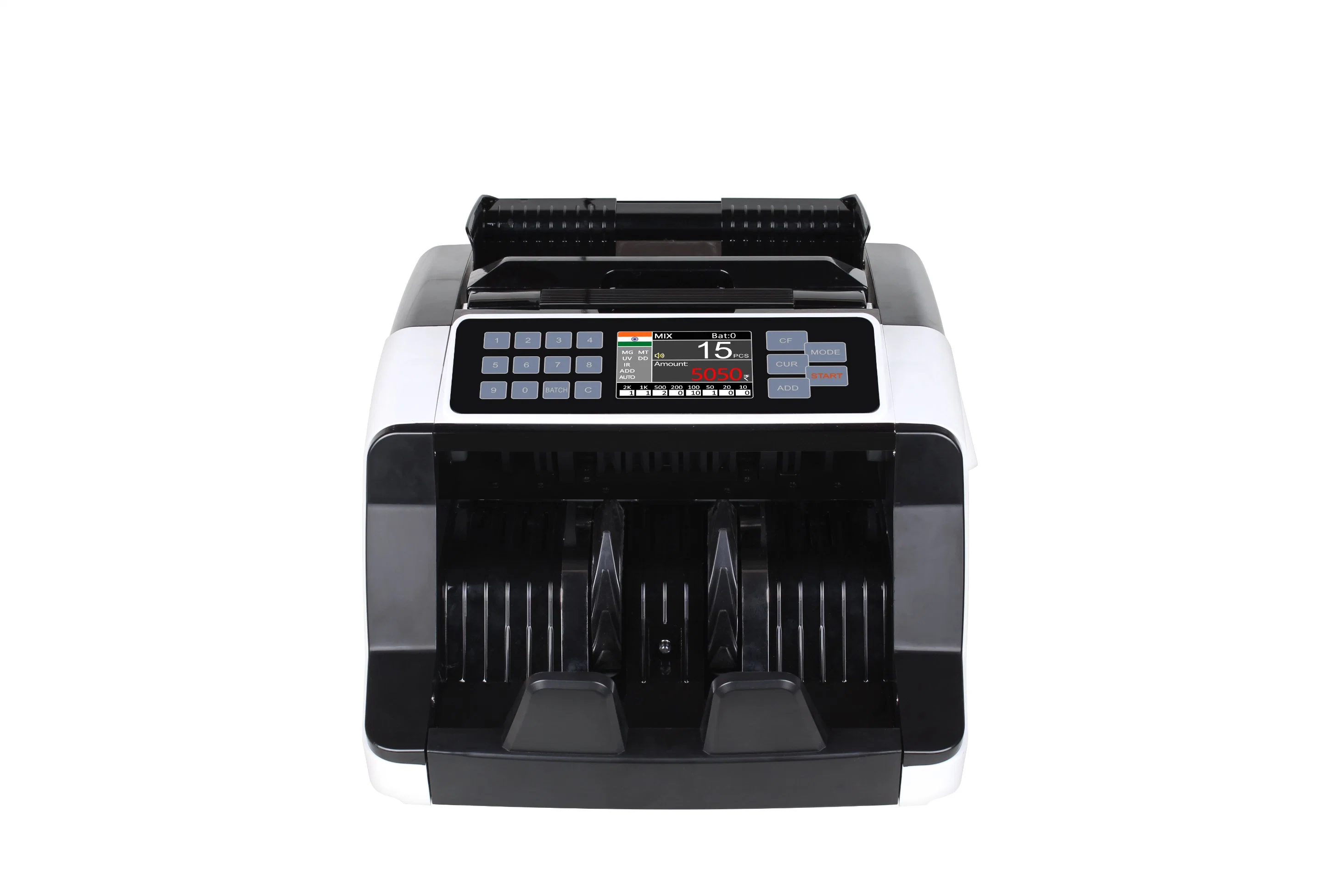 Al-7200 Money Counter Mixed Bill Counter Multi-Currency Counting Machine Dual Display