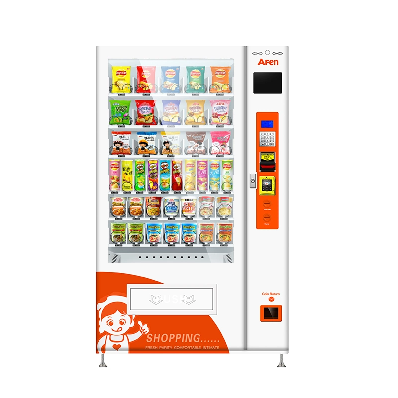 Afen Vending Machine Drop Sensor Coin Mech Beverages Vending Machine for Singapore Dollar