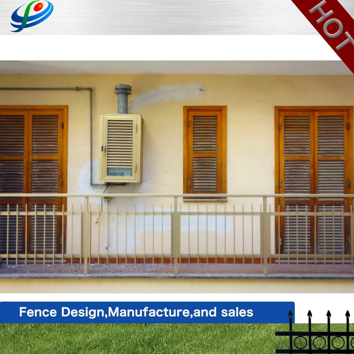 Modern Style Fence Stainless Steel Rail Glass Railing Stair Handrail