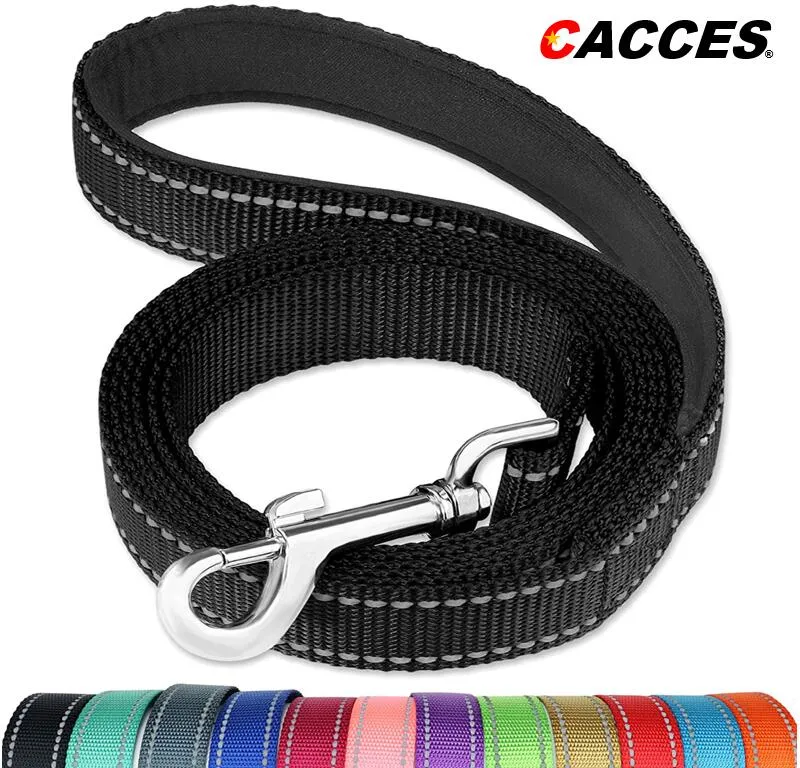 Cacces Original Supply Worldwide Best-Selling Dog Leads Training Lead Leash Custom Eco-Friendly Dog Leash Pet Reflective Leash Dog Leads Rope Soft Padded Handle