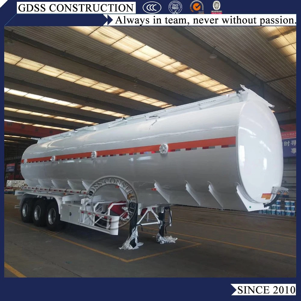 3 Axle 45000 Liters Acid Liquid Transport Tanker Semi Trailer Acid Storage Tank Chemical Dosing Tank