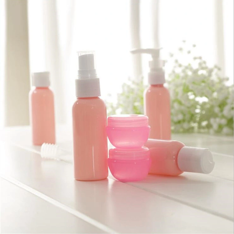 2oz 60ml Portable Cosmetic Travel Kit Shampoo Bottle Cream Jar Cosmetic Travel Spray Bottle Set