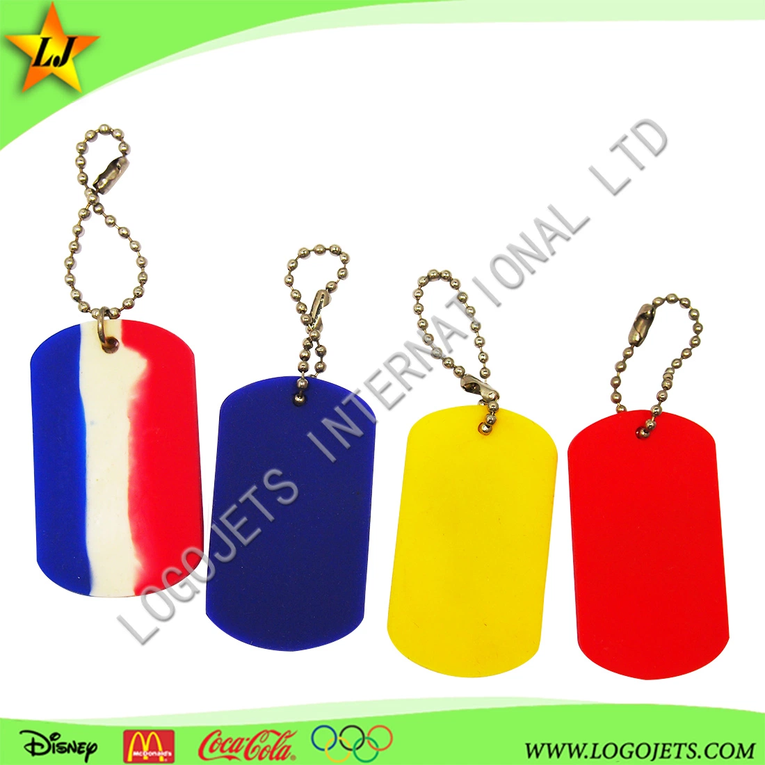 Wholesale/Supplier Eco-Friendly Hot Sale Custom Logo Soft PVC Fashion Dog Tags