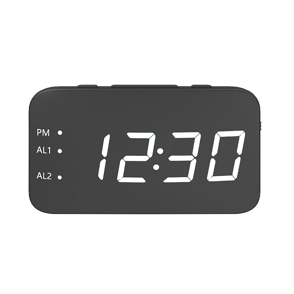 Grand écran LED Mute Voice-Activated numérique d'interface USB Alarm clock Horloge de chevet