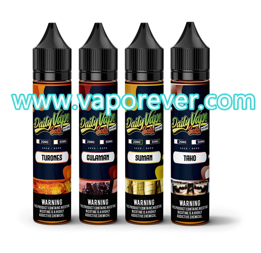 Fruité Vape jus d'E-liquide E-jus pour les produits Vape E cigarette dans le Koweït le prix de l'air e cig Vapeur réglable Stick plat Style Pod tabac Vape jus d'E-liquide