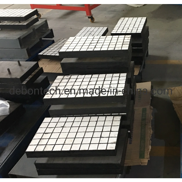 Chute Wear Ceramic Impact Plate Rubber Ceramic Coating