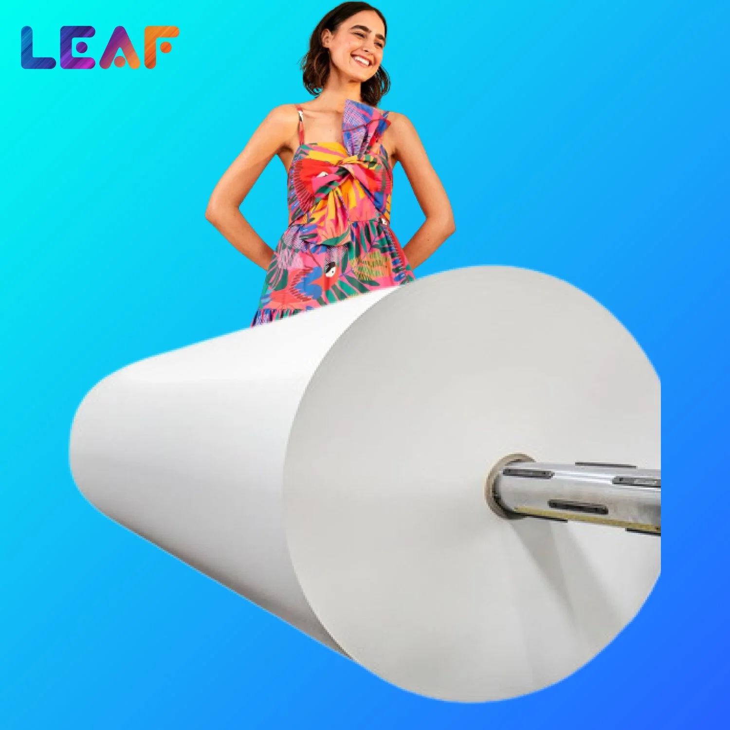 Leaf 70/80g/90g/100g Sublimation heat transfer paper for polyester fabric printing