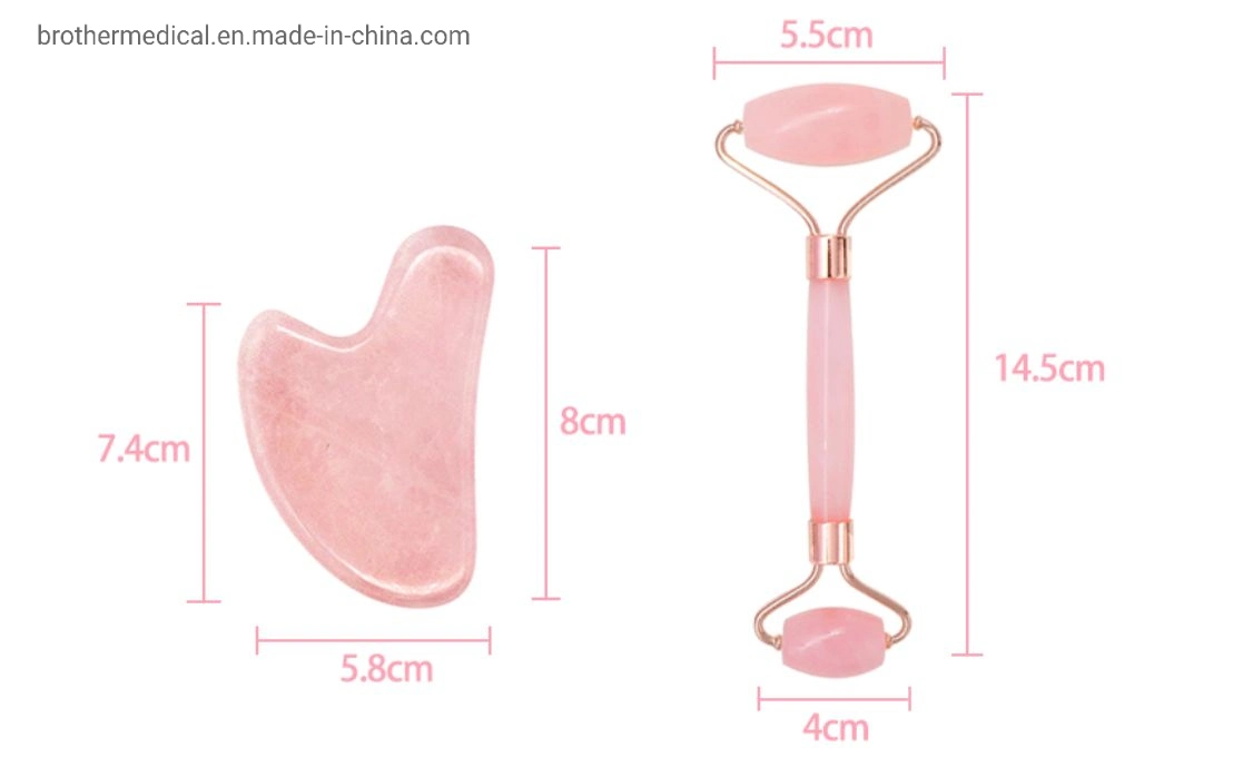 Natural Rose Quartz Amethyst Green Black White Jade Gua Sha Scraping Therapy