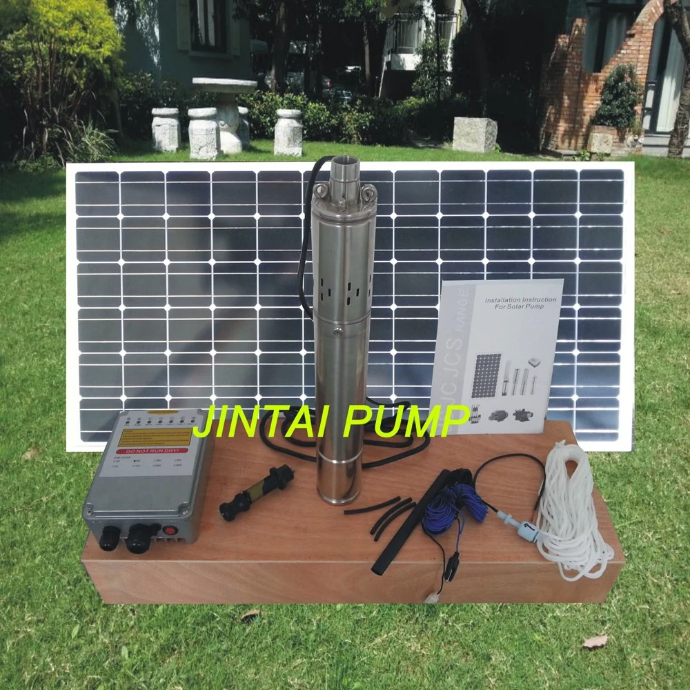 24V bis 540VDC 0,2HP bis 40HP Tauchbohrung Solar Powered Water Pump System in Thailand, Philippinen