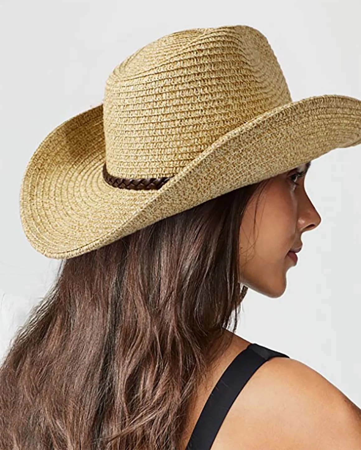 Unisex Fashion Travel Cowboy Stylish Decoration Adjustable-String Foldable Straw Hat