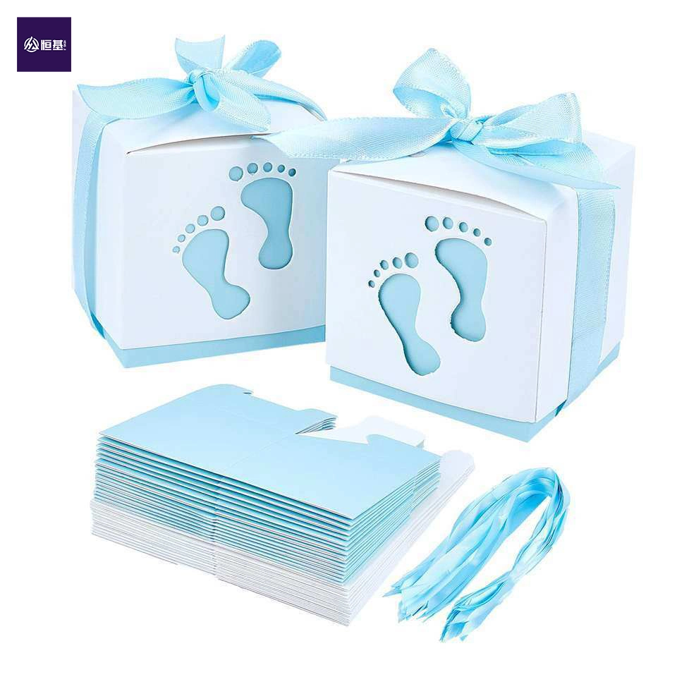 New Creative Cute Baby Birthday Party Candy Paper Package Gift Box