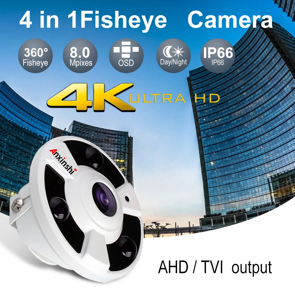 4K 8.0MP Tvi High Definition IR 360 Degree Fisheye Lens for CCTV Camera